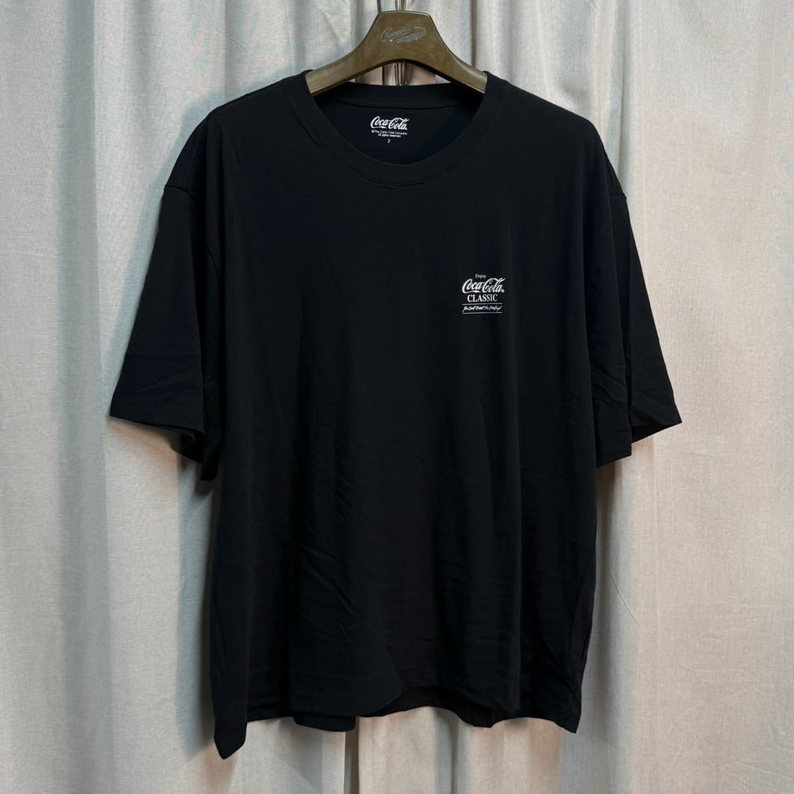 4XL 코카콜라 클래식 로고 빅사이즈 반팔 티셔츠 상품이미지1