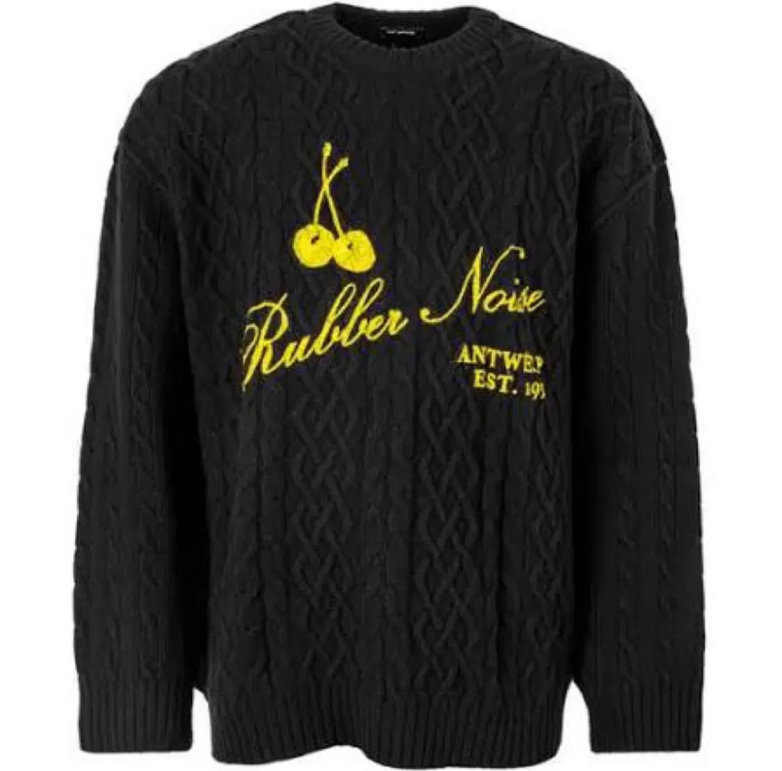 (M)19FW 라프시몬스 아란니트 블랙 새상품 상품이미지1