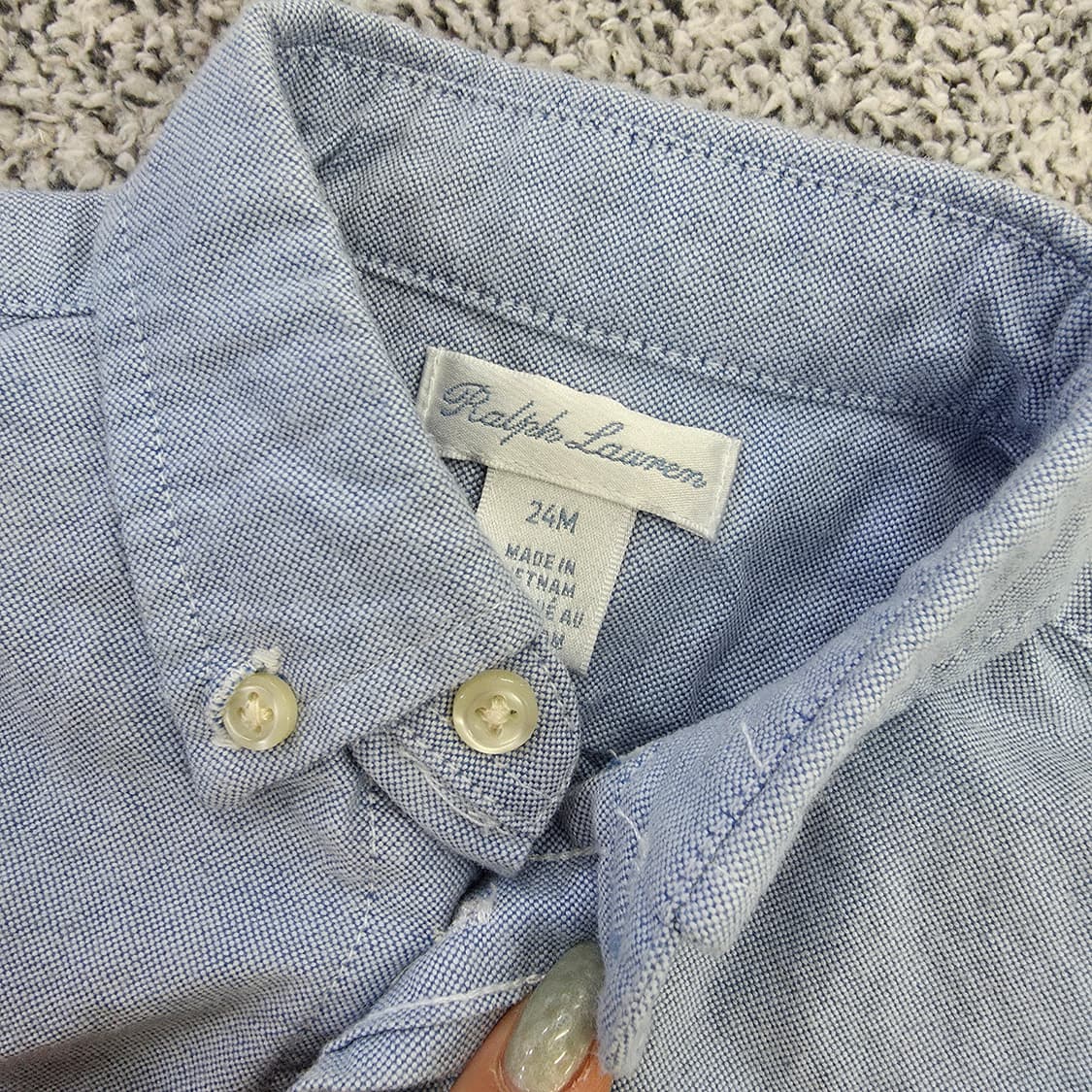 [24M] 폴로 랄프로렌 키즈 코튼 옥스퍼드 셔츠 남방 0119J 상품이미지3