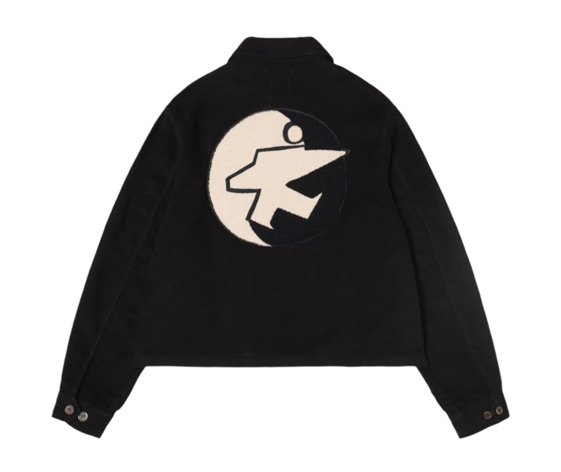 [XL] 스투시 x 아워레가시 블루종 자켓 블랙 몰스킨 상품이미지1