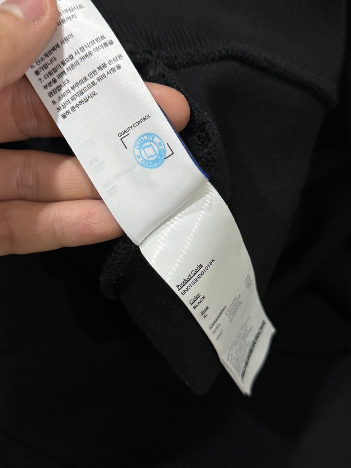 [XL] 아더에러 24FW 랭글 후드티 블랙 상품이미지6