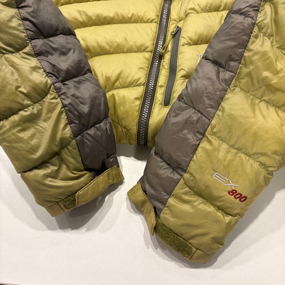 [2XL] 몽벨 EX800 다운 패딩 점퍼 카키/브라운 D961 상품이미지7