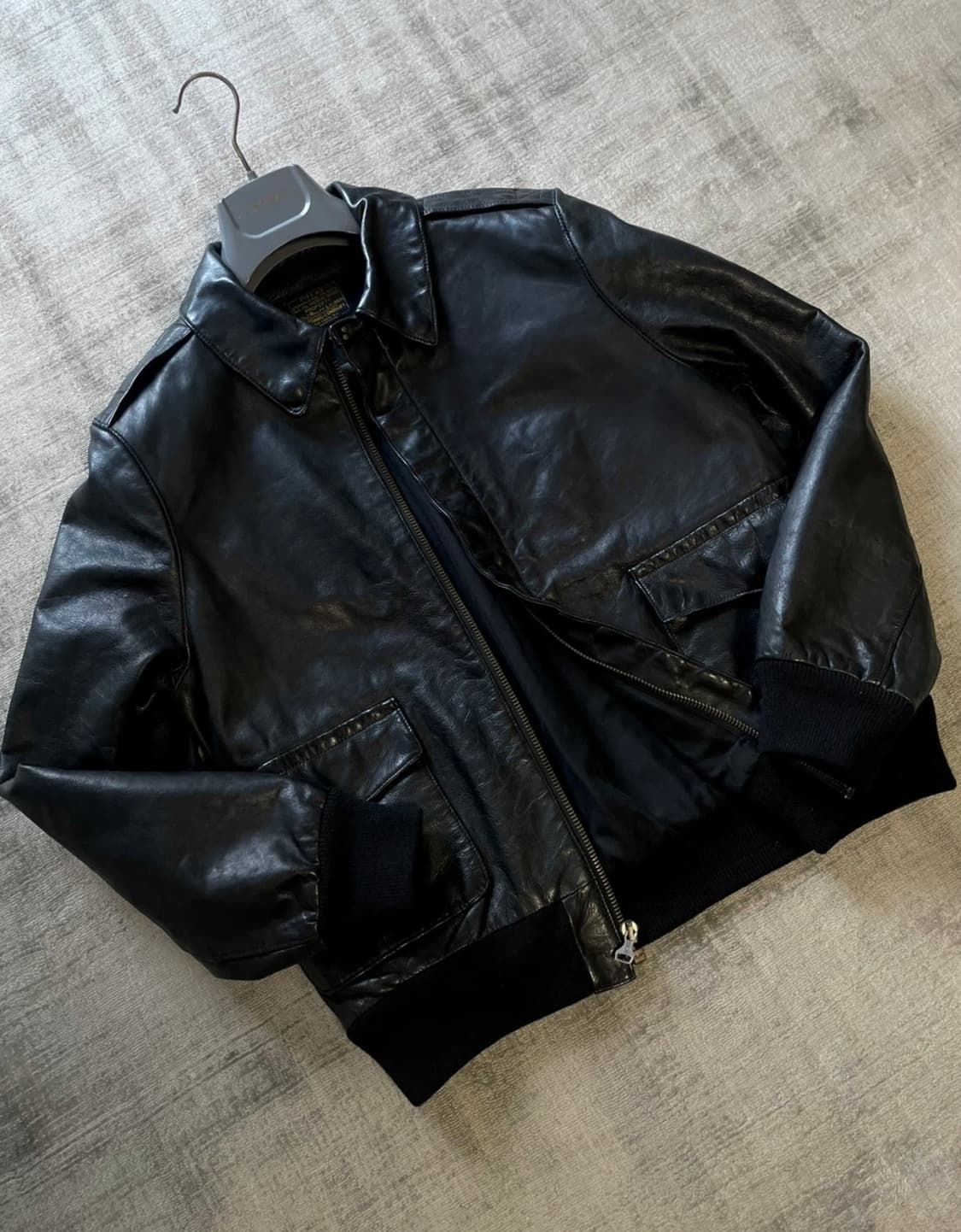 (네고가능)정품 폴로 랄프로렌 A-2 가죽자켓 상품이미지3