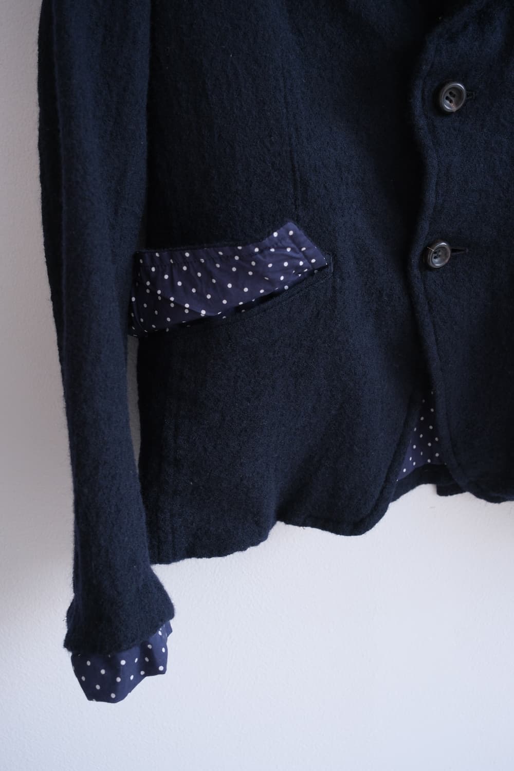 Shurunken wool dot lining wool jacket 상품이미지8