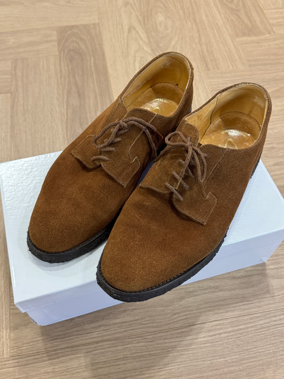 클락스 메이드인UK 스웨이드 더비 슈즈 - 8.5사이즈 상품이미지1