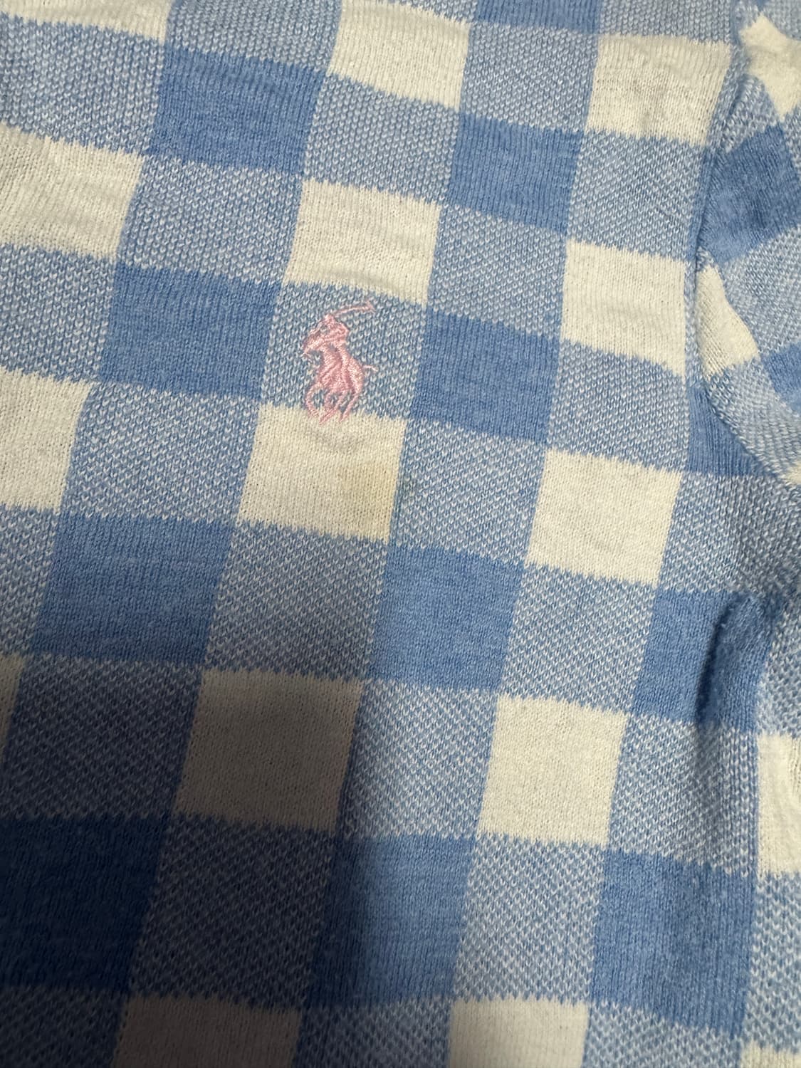 정품 인증!! 폴로 랄프로렌 키즈 깅엄 체크 가디건 140 상품이미지7