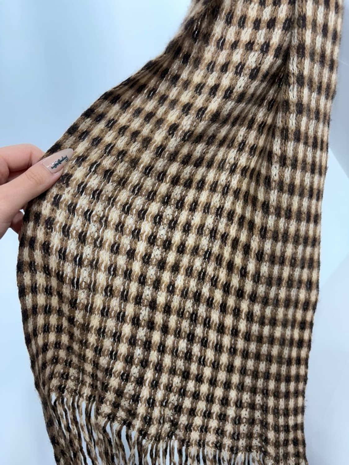 🎸브라운 체크 머플러🎸 상품이미지6