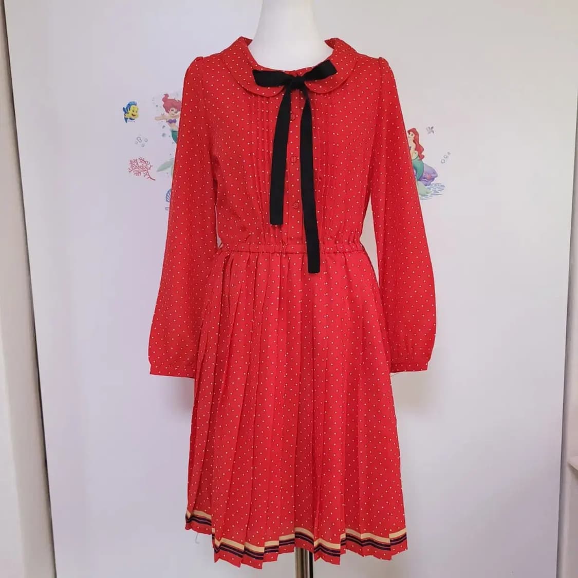 일본빈티지 레트로 땡땡이원피스 상품이미지3