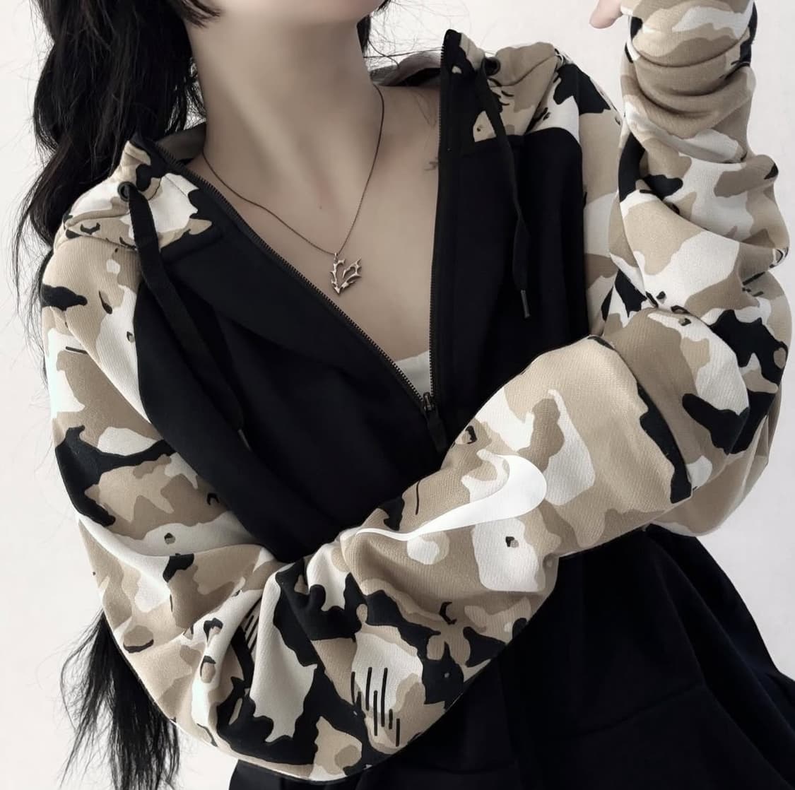 나이키 나그랑 카모 후드집업 상품이미지1