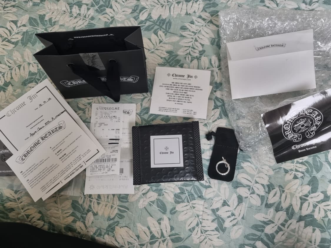 (정품 크롬진 발)크롬하츠 NFTL링 대거스택 참 ks 14.5~15호 상품이미지1