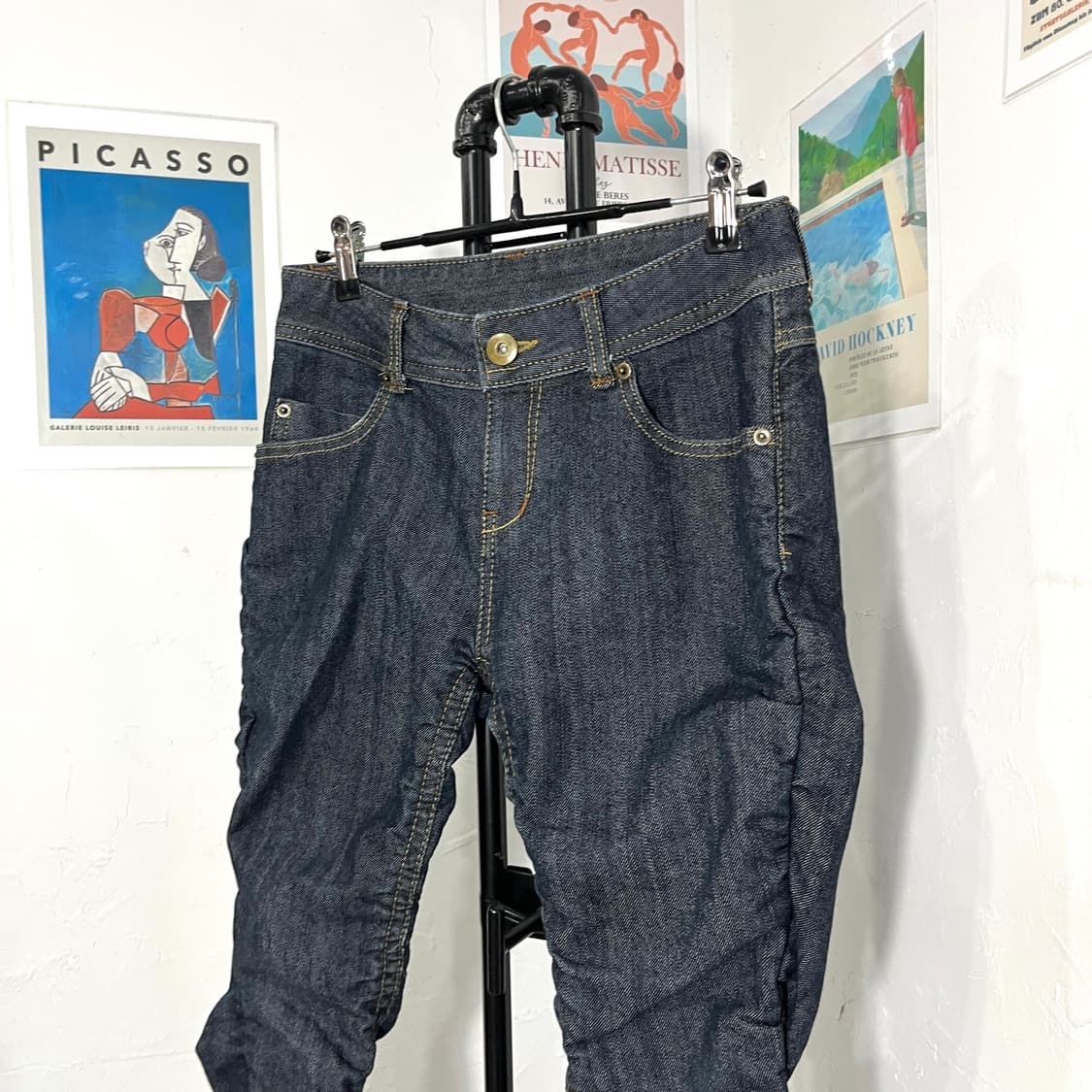 셔링 스키니 데님팬츠 상품이미지3