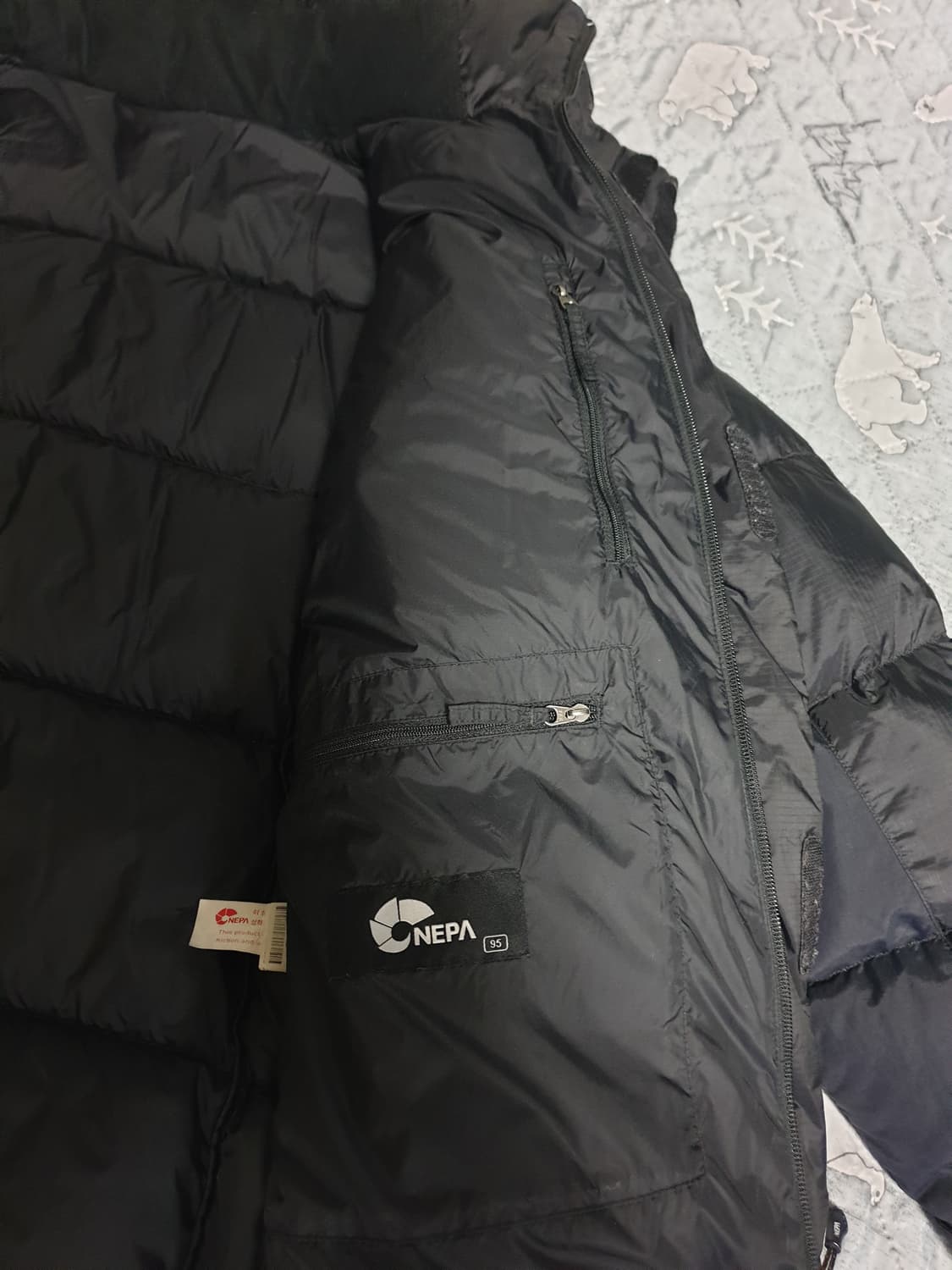 네파 EVOLUTION 필800 구스다운 패딩 블랙 (95) 상품이미지6