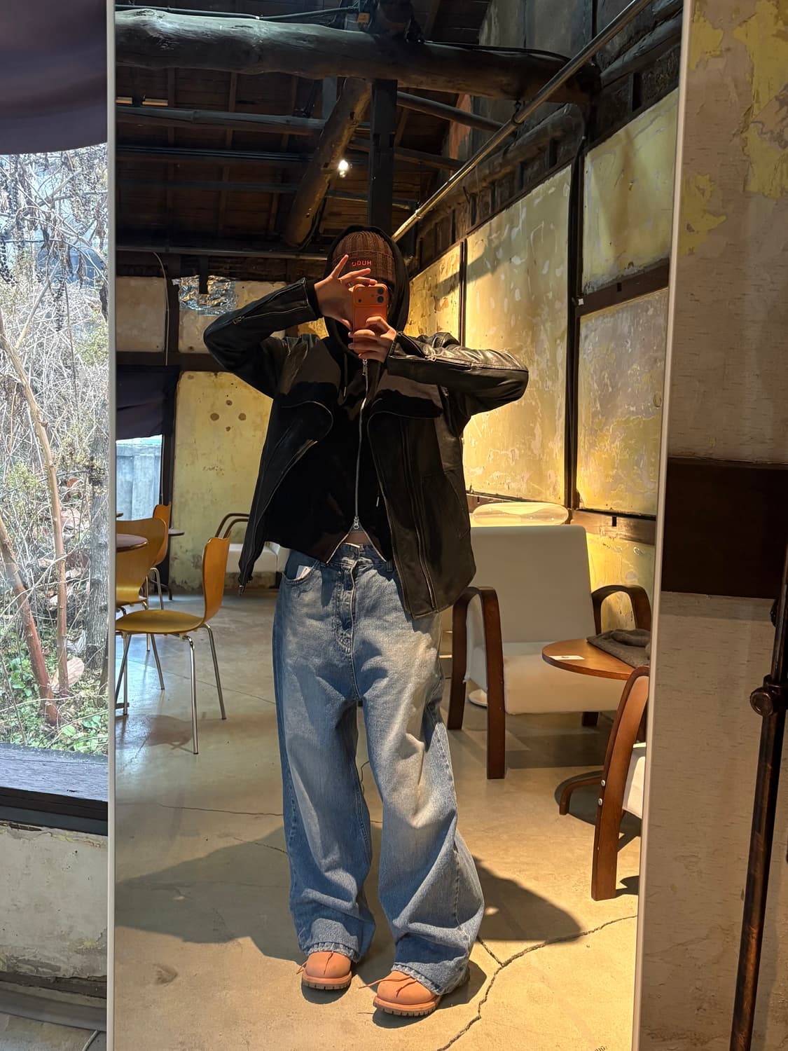 Instantfunk 일자 와이드 데님 팬츠  상품이미지1