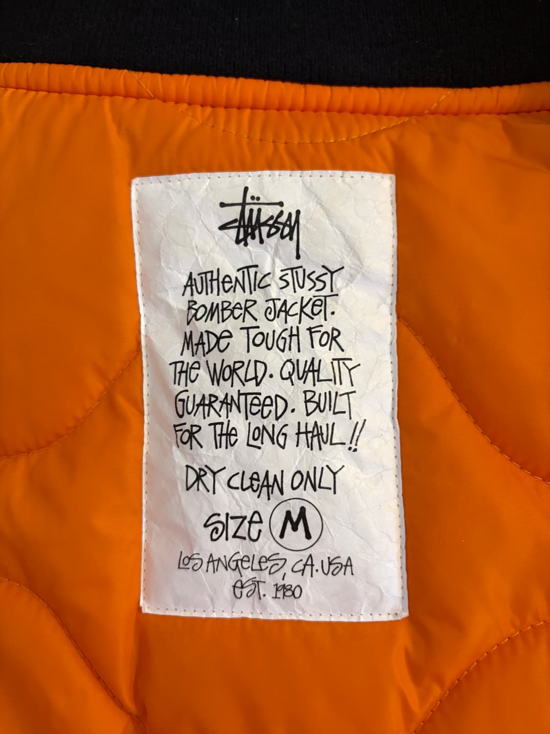 스투시 빌트 리버시블 봄버 자켓 블랙 상품이미지2