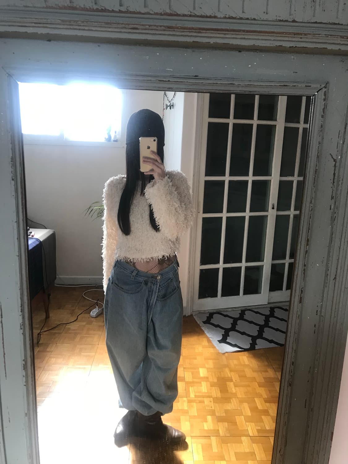 vintage ivory fur knit 상품이미지2