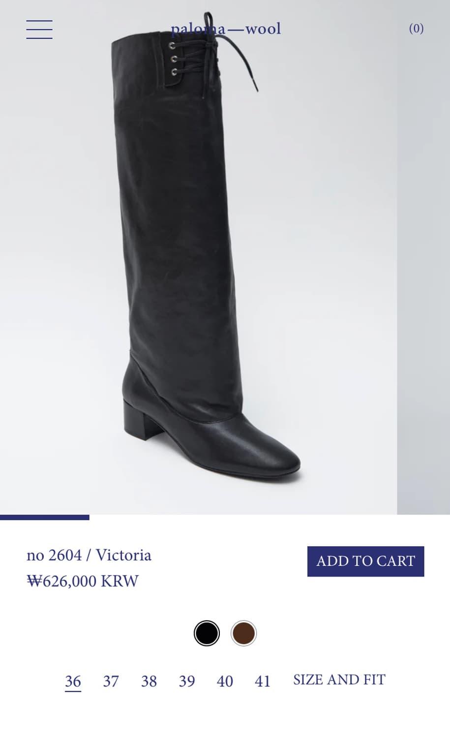 (36,37,38,39) 팔로마울 빅토리아 부츠 / 블랙 상품이미지7