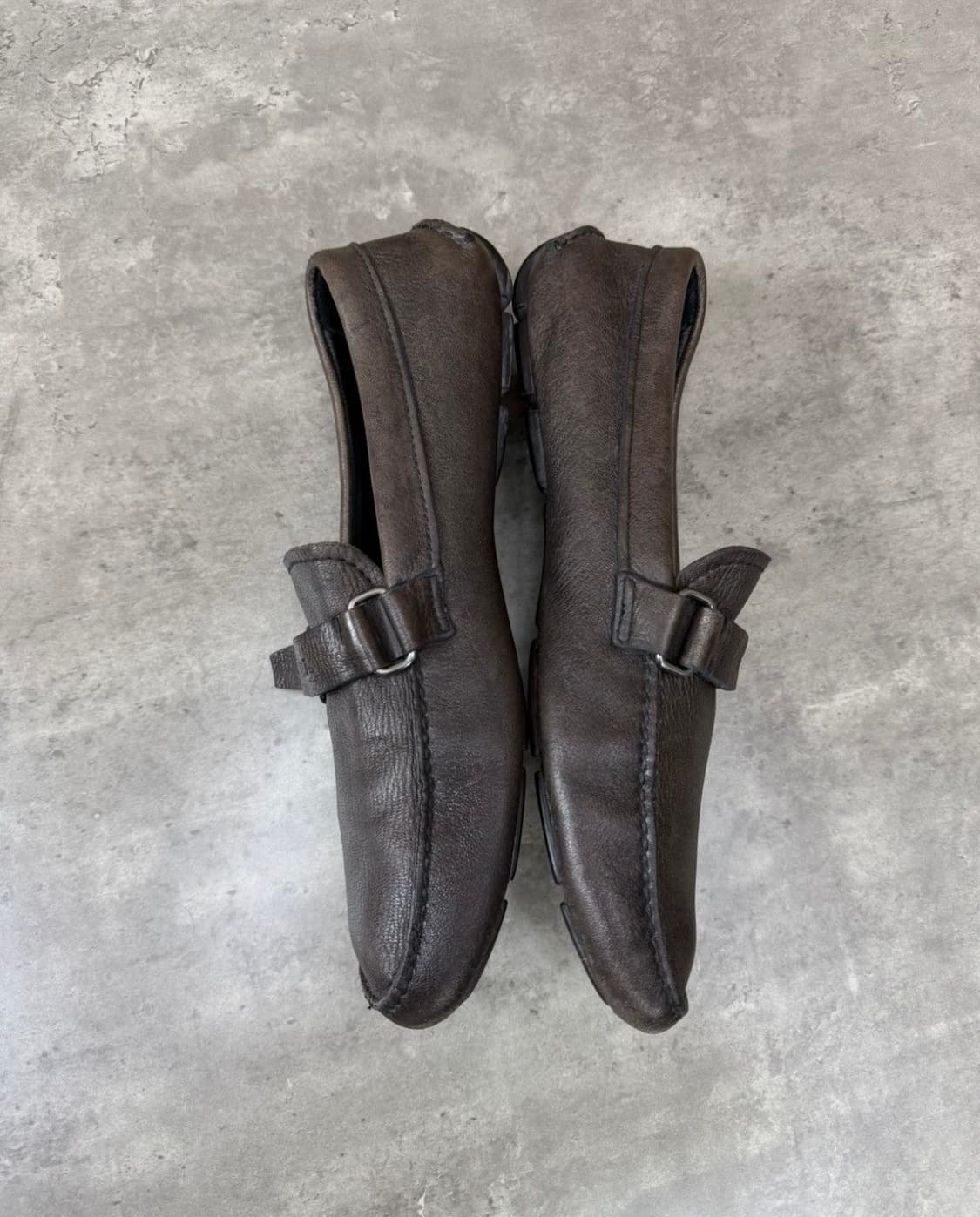 [9.5] 프라다 버클 로퍼 브라운 상품이미지5