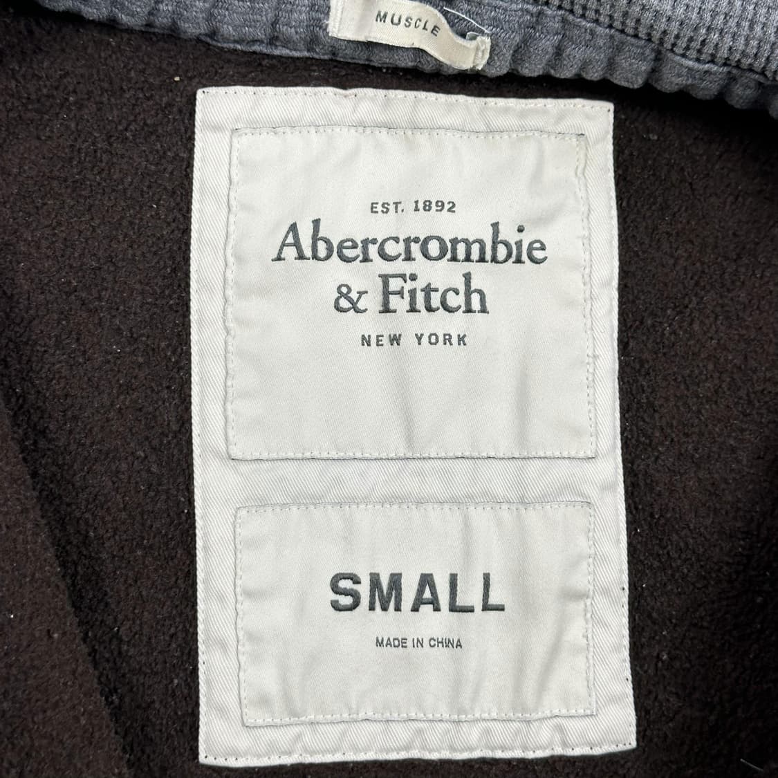 아베크롬비 오리지널 y2k 데미지 후드집업 브라운 S 상품이미지5