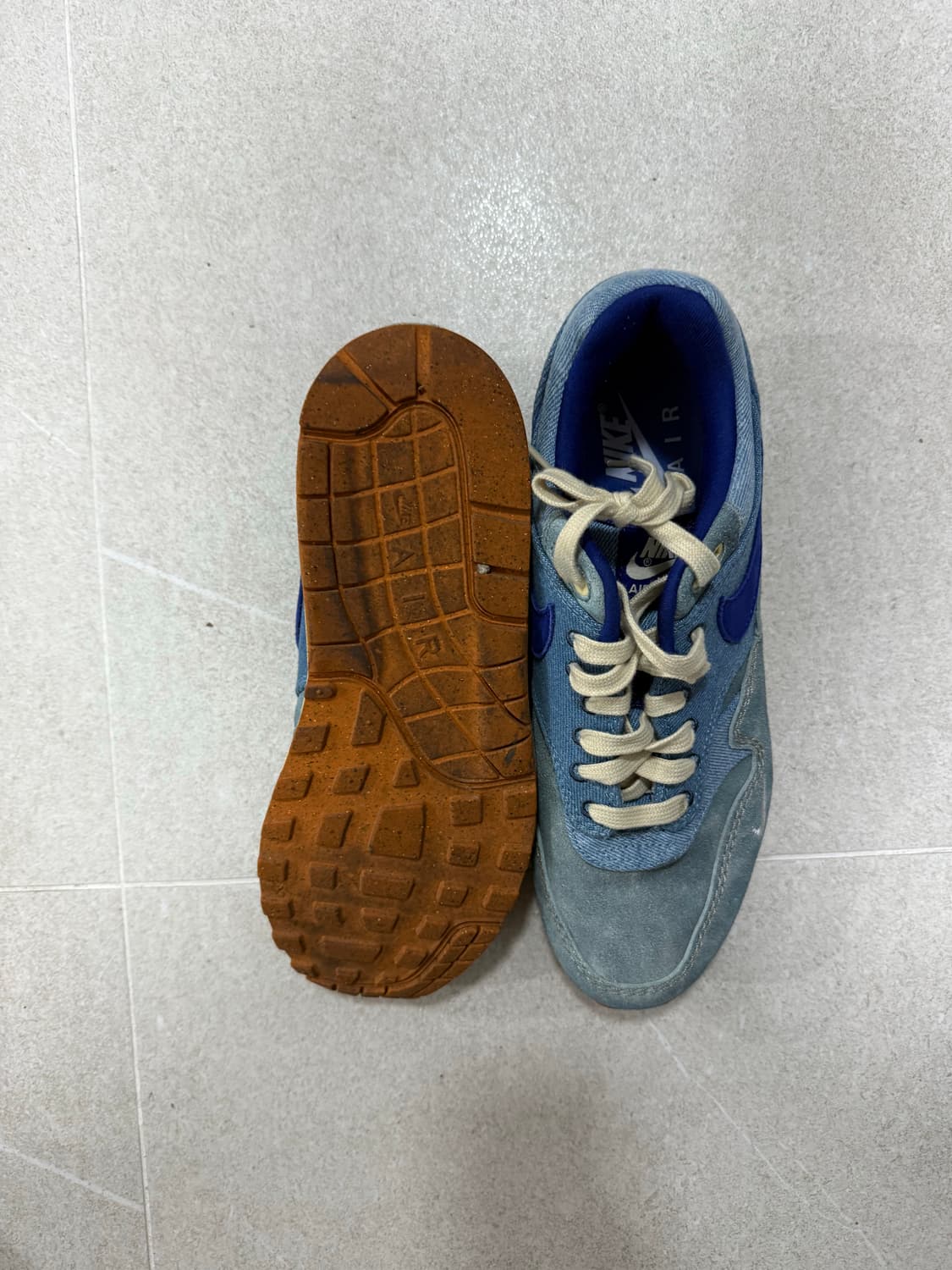 나이키 에어맥스 1 프리미엄 더티 데님 270 상품이미지5