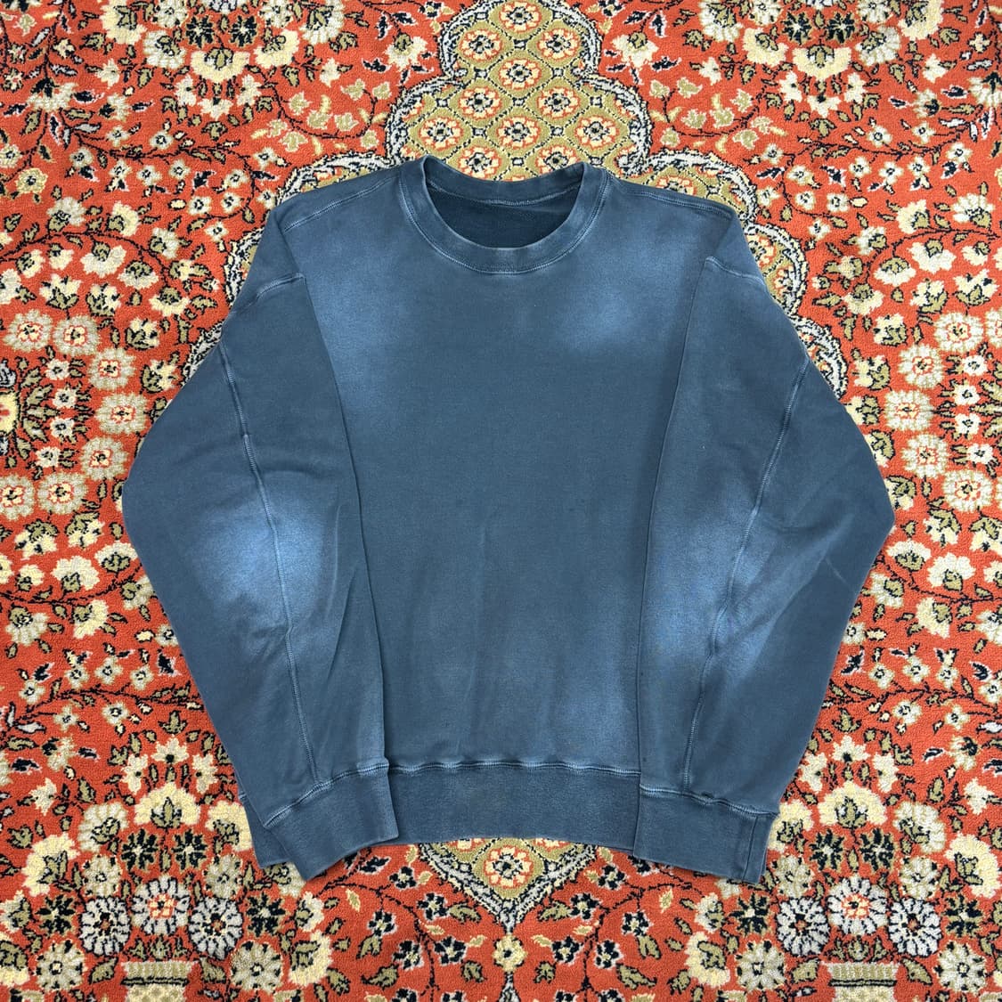 [48] 솔리드옴므 빈티지블루 맨투맨  상품이미지1