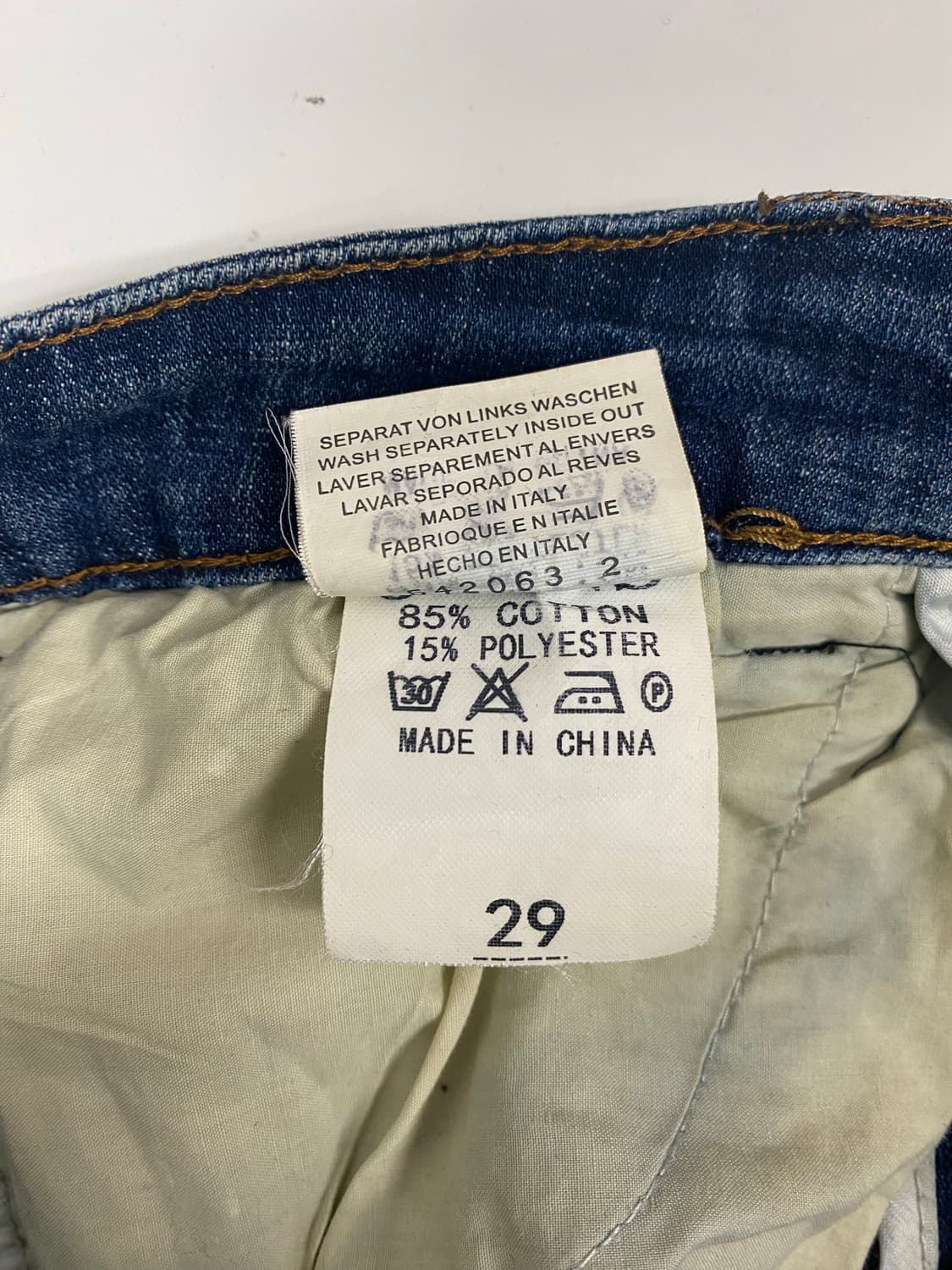 구찌 슬림핏 데님 청바지-29인치 상품이미지7