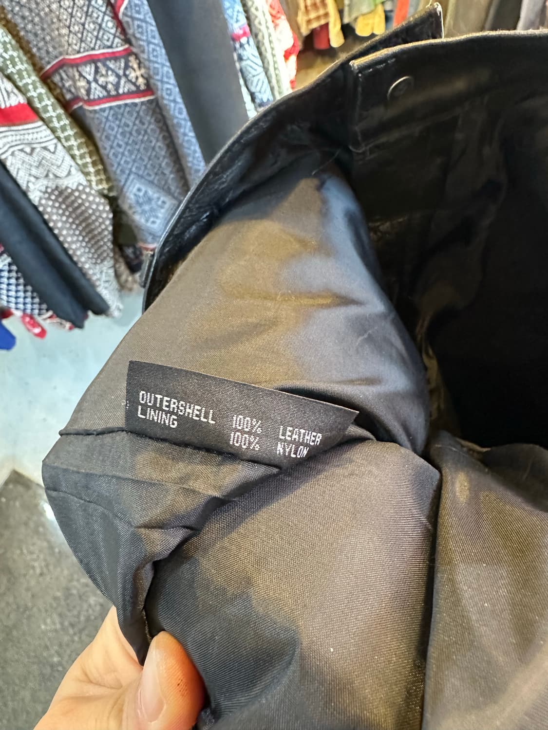 Old 리얼 레더 바이크 가죽 팬츠 상품이미지9