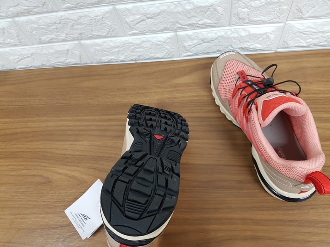 살로몬 운동화 여성250 미착용(ACS+OG 내츄럴 쇼트브레드 포피 레드 상품이미지8