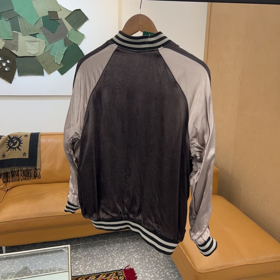 자라 ZARA 올드스쿨 리버시블 호랑이자수 스카쟌 집업 95 C05032 상품이미지4