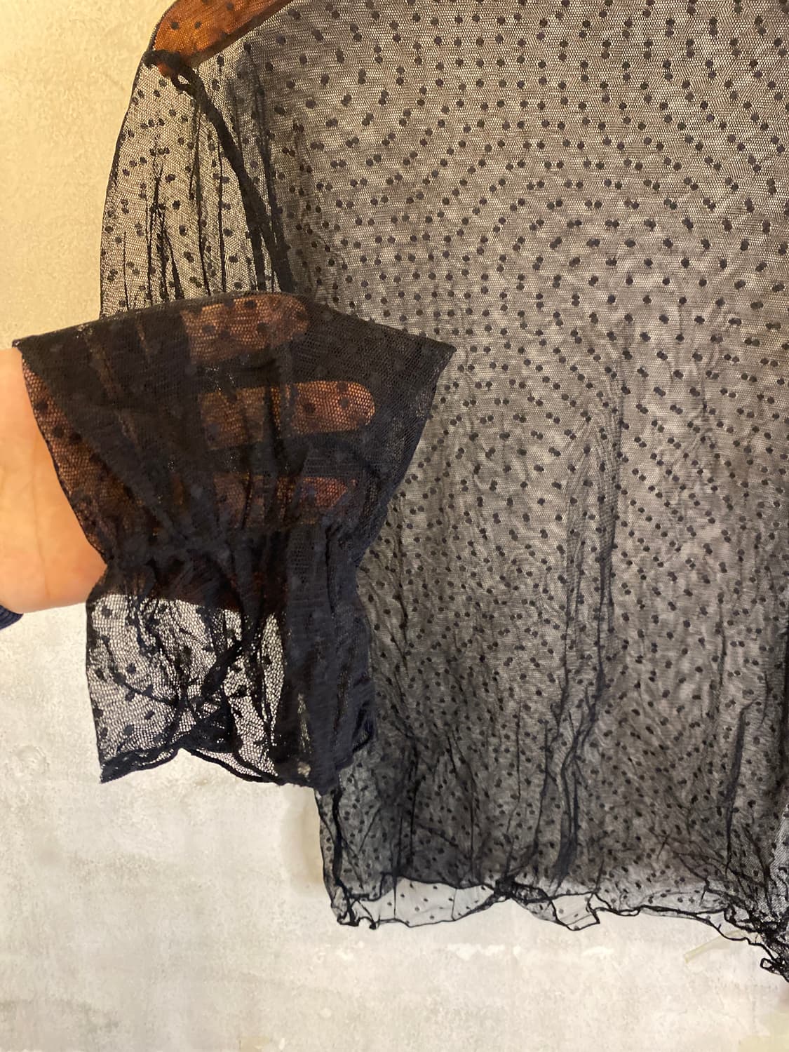 시스루 레이어드 셔츠 상품이미지3