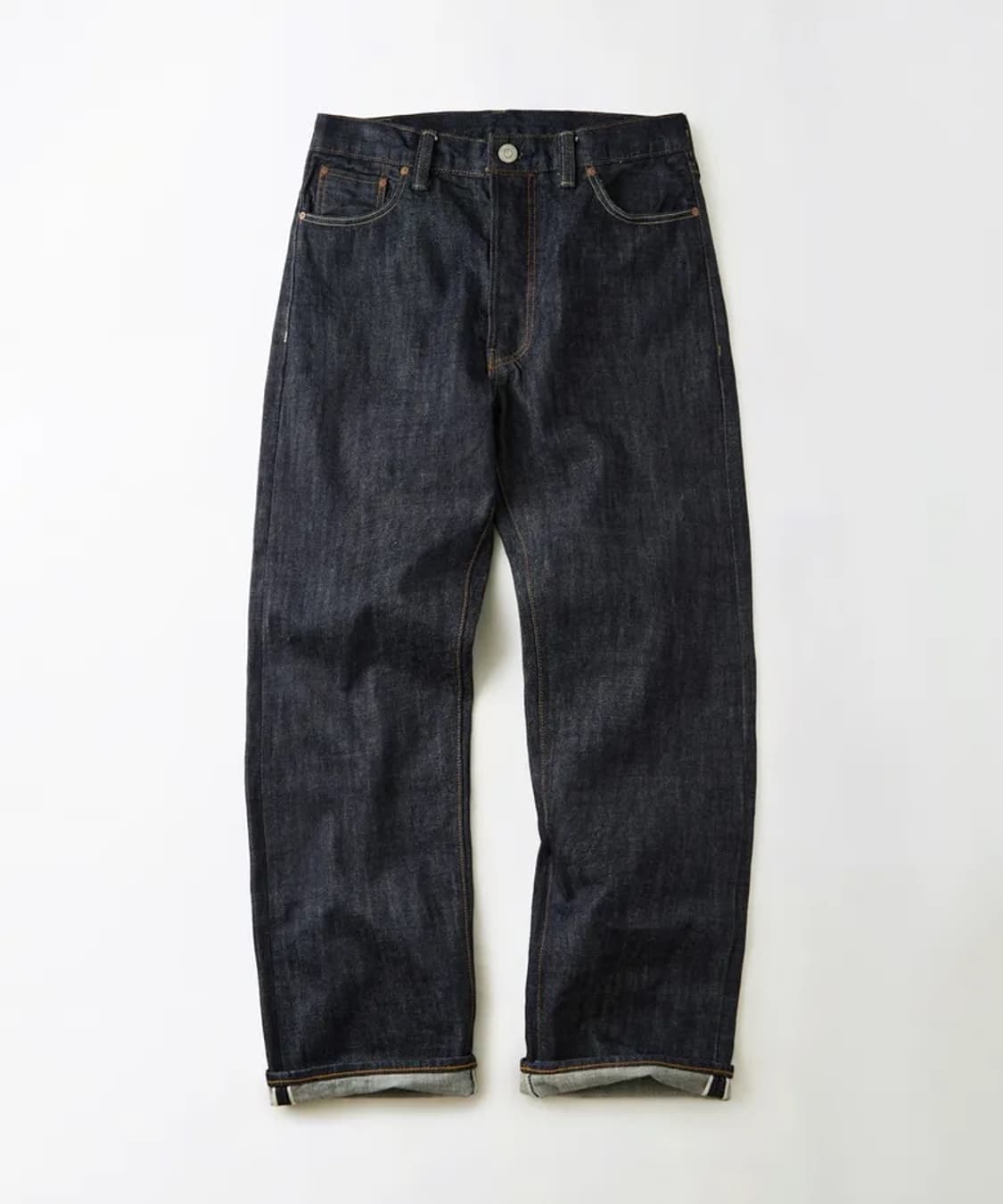 아웃스탠딩 40s 셀비지 스트레이트 데님 인디고 상품이미지1