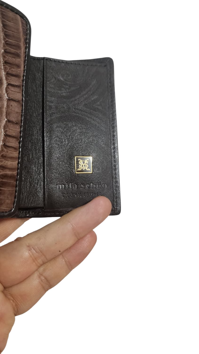 MILA SCHON 악어 가죽 반지갑 키홀더 상품이미지7