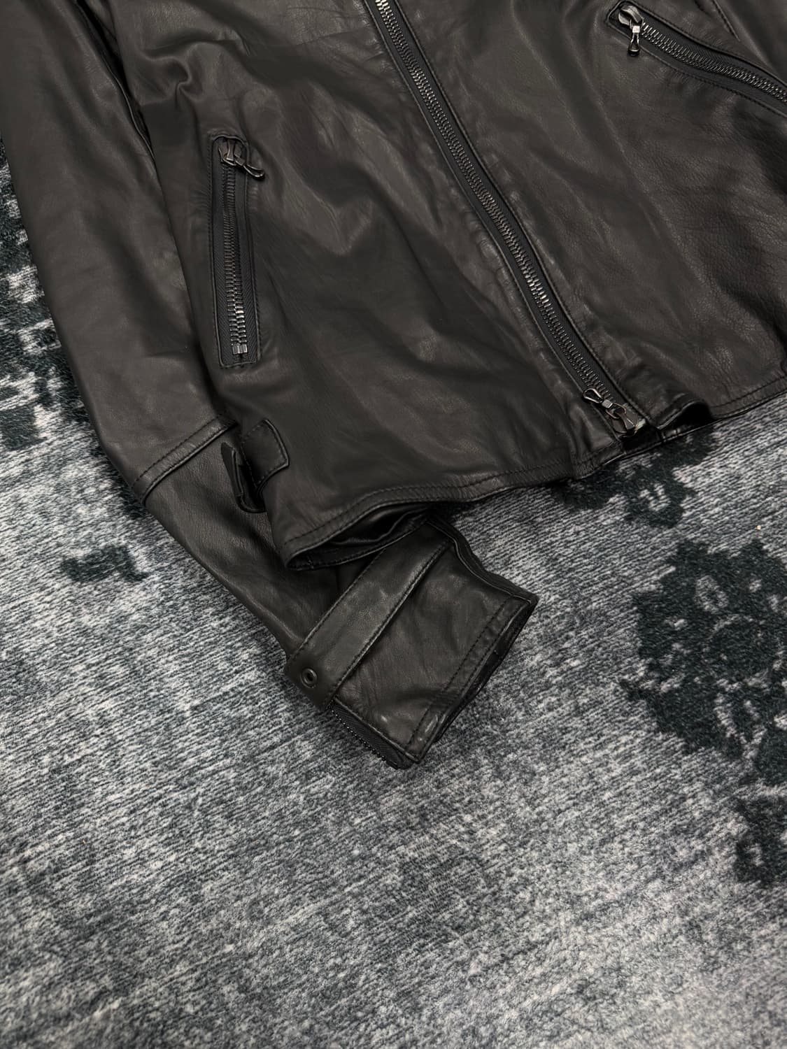 Shellac cow skin fur rider jacket 상품이미지6