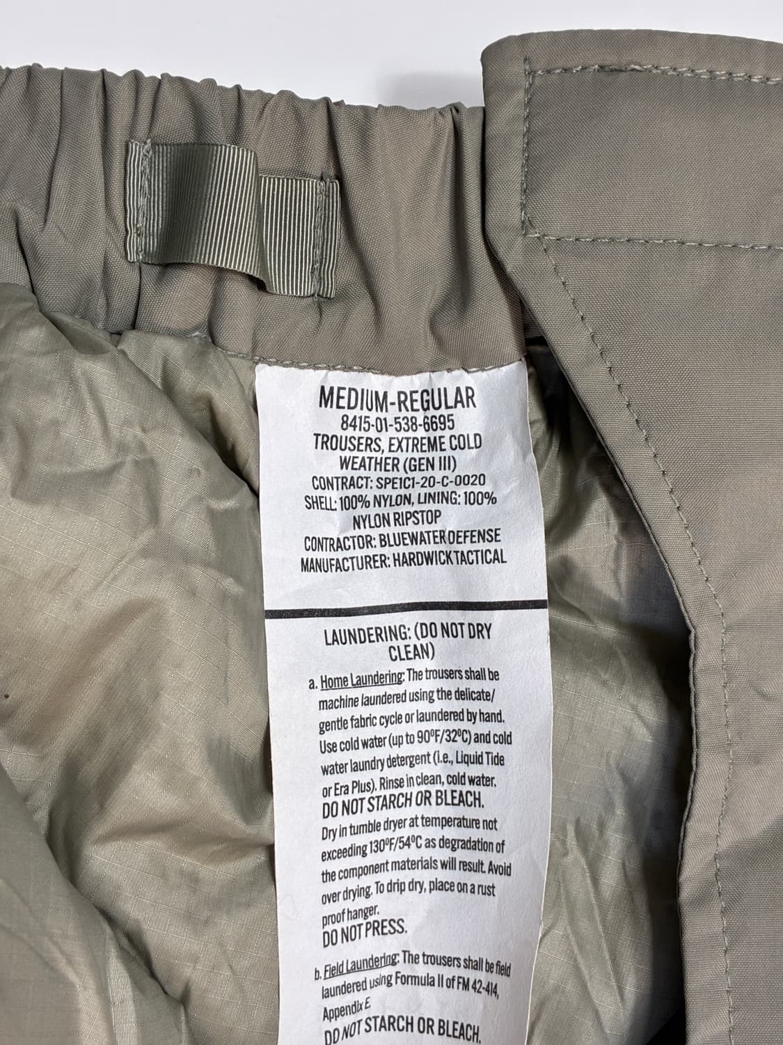 미군 프리마로프트 패딩 바지/ 데드스탁 (32-34) 상품이미지4