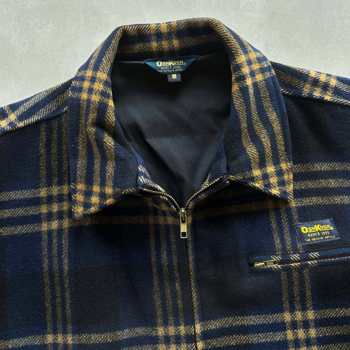 [M-L]오시코시 OSHKOSH 플레이드 울 모직 워크 자켓 상품이미지9