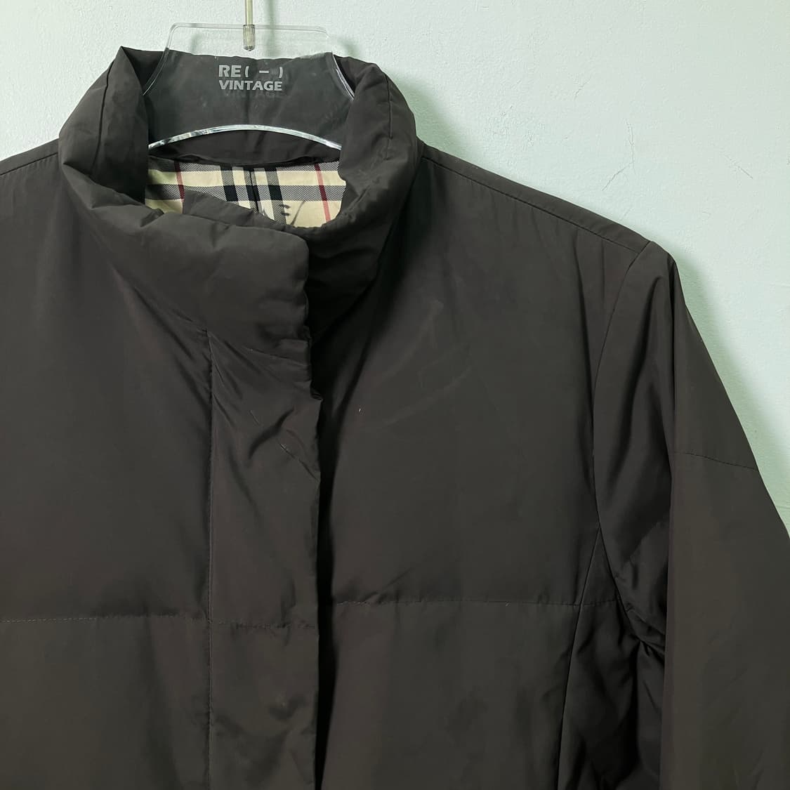 버버리 브라운 퀄팅 롱 다운 패딩 코트 상품이미지4