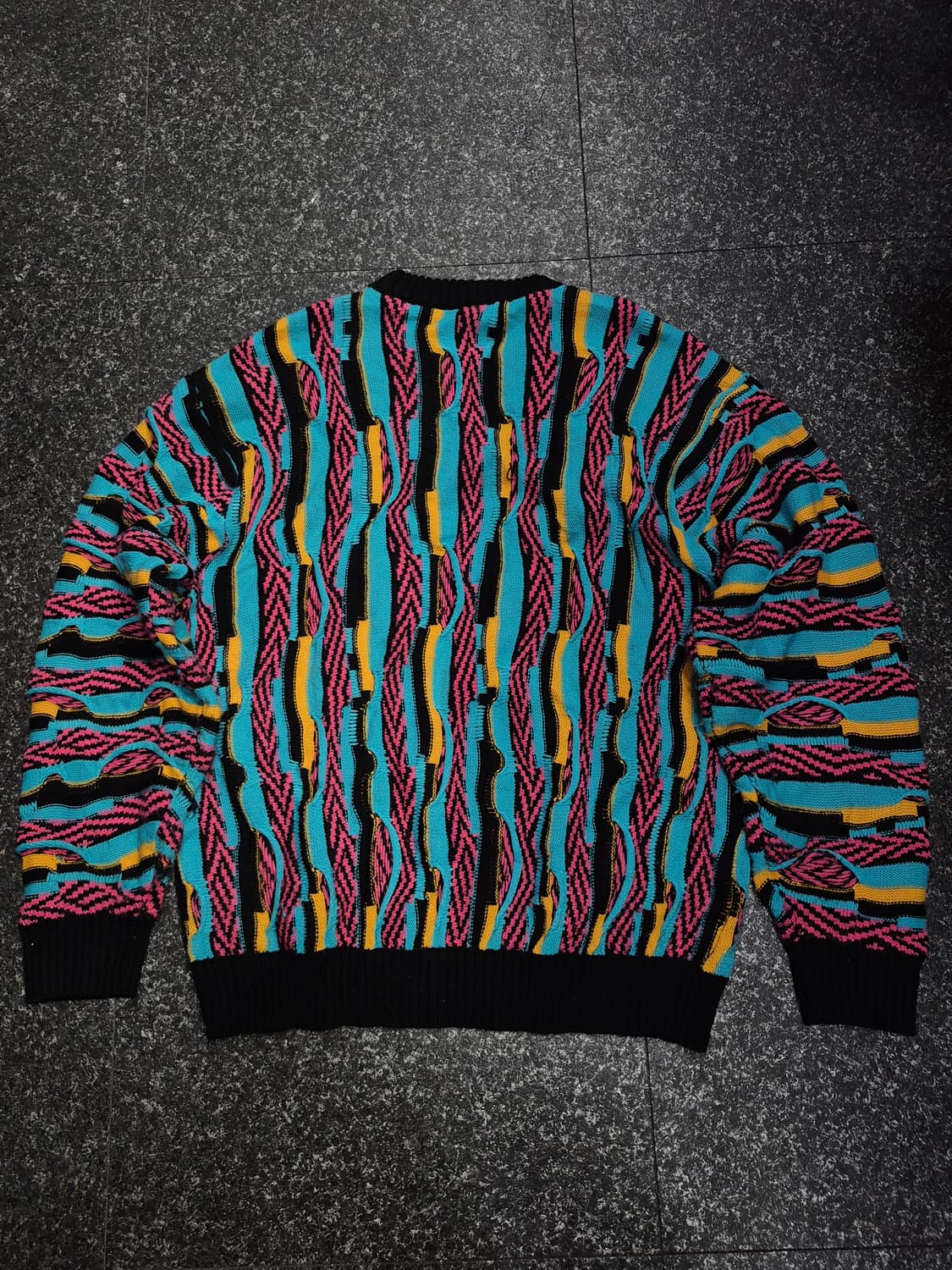 Japan 일본 스트리트 빈티지 3D 니트 스웨트 남성 100사이즈 상품이미지3