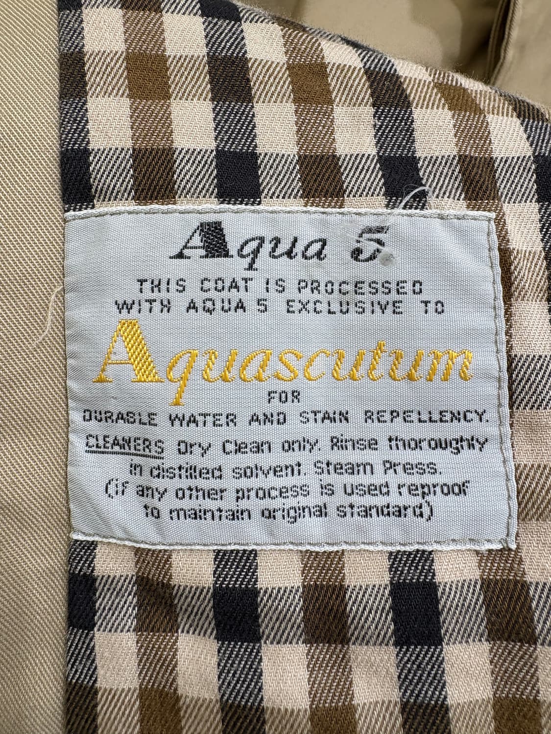 AQUASCUTUM (Made in England) 코트 상품이미지7