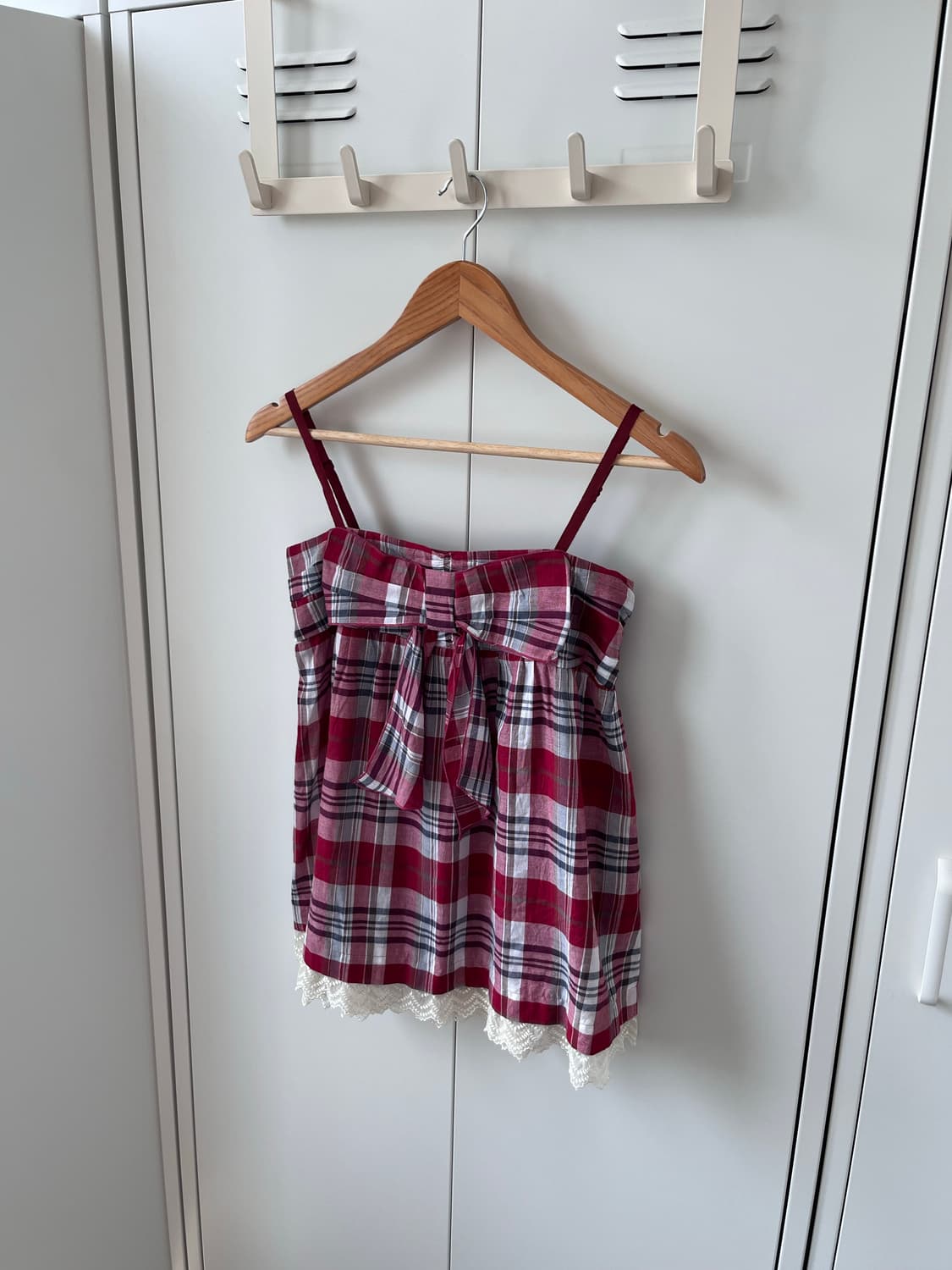 Olive de olive 올리브데올리브 로걀 리본 체크 뷔스티에 상품이미지1