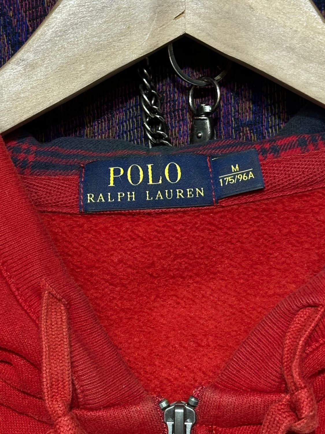 폴로 랄프로렌 레드 빅포니 기모 후드집업 상품이미지6