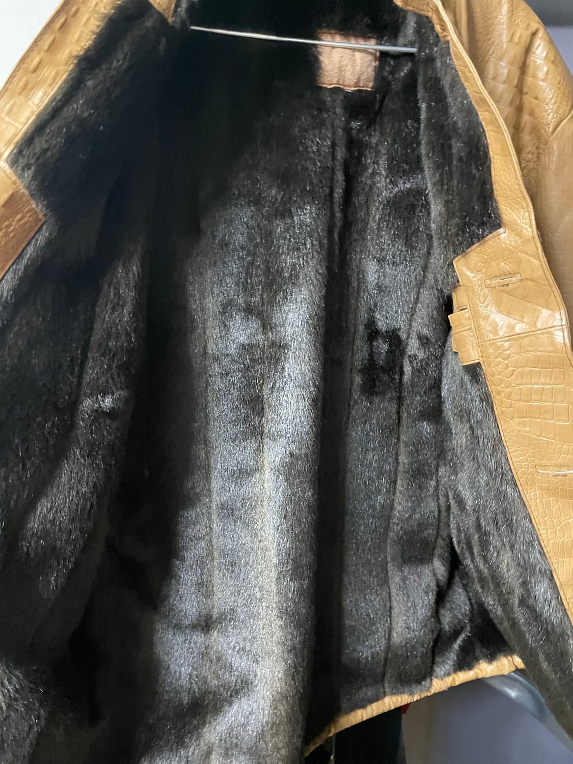 크로커 엠보 레터 하프 자켓 상품이미지3