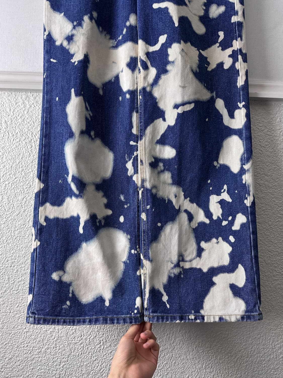 Black Up 타이다이 워시드 스트레이트 진 상품이미지9