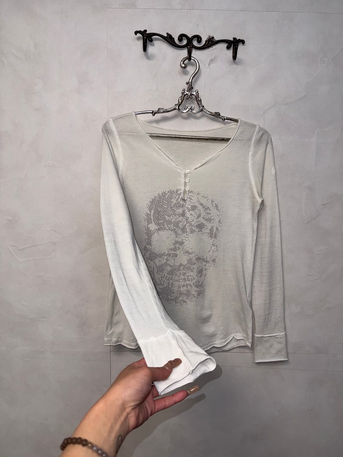 Zadig & Voltaire dot skull button sleeve 상품이미지5