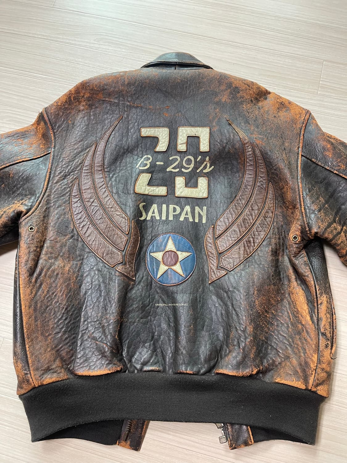 Avirex 구제 가죽자켓 상품이미지6