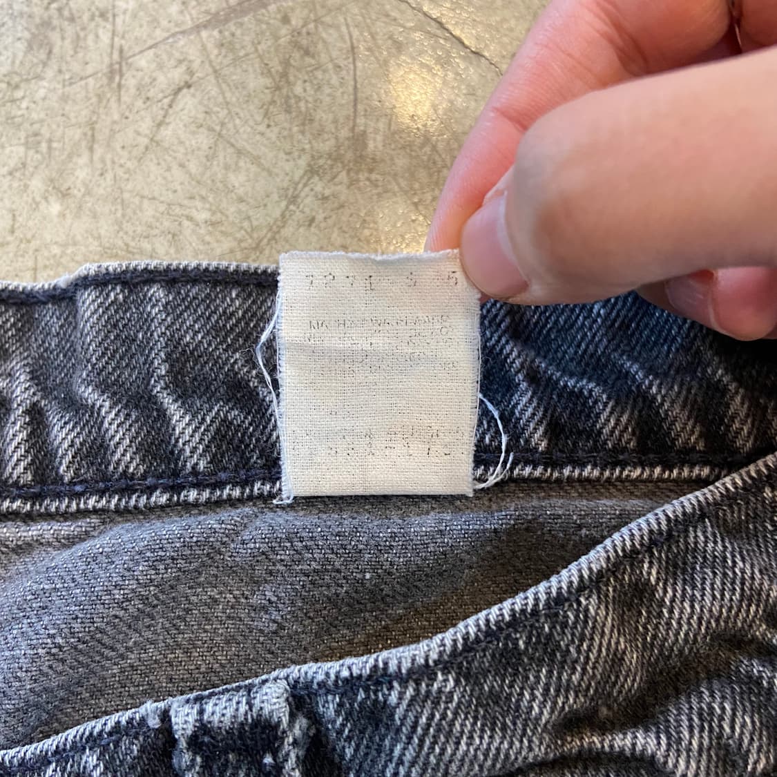 (32.5)90s 리바이스 580 오렌지탭 핸드워크 진 상품이미지8