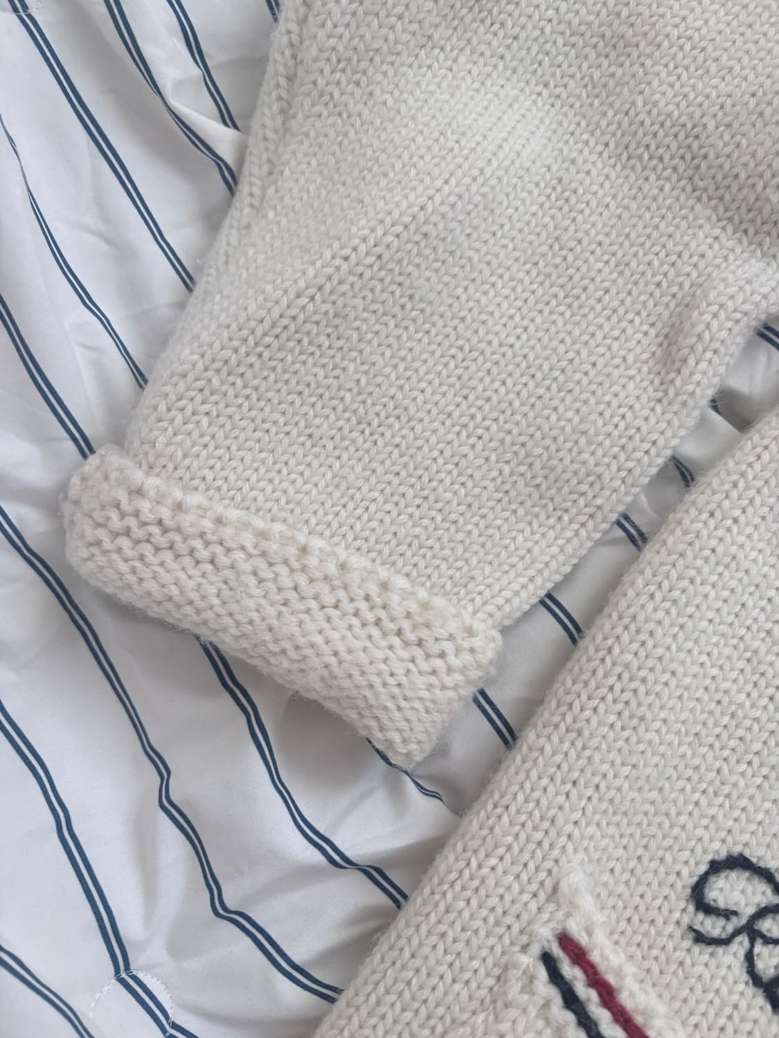 리본빛 코위찬 니트 집업 자켓 상품이미지7