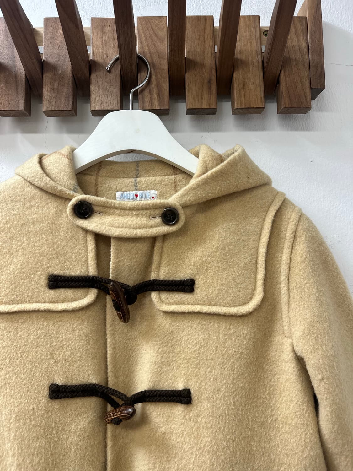 일본빈티지 더플 떡볶이 후드 코트  상품이미지2