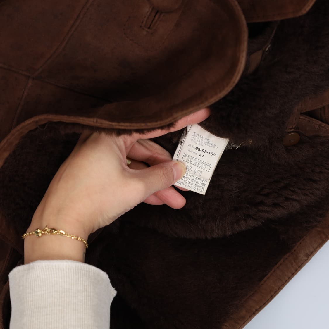 [88-92-160] 피에르발망 양가죽무스탕 0107H1 상품이미지6