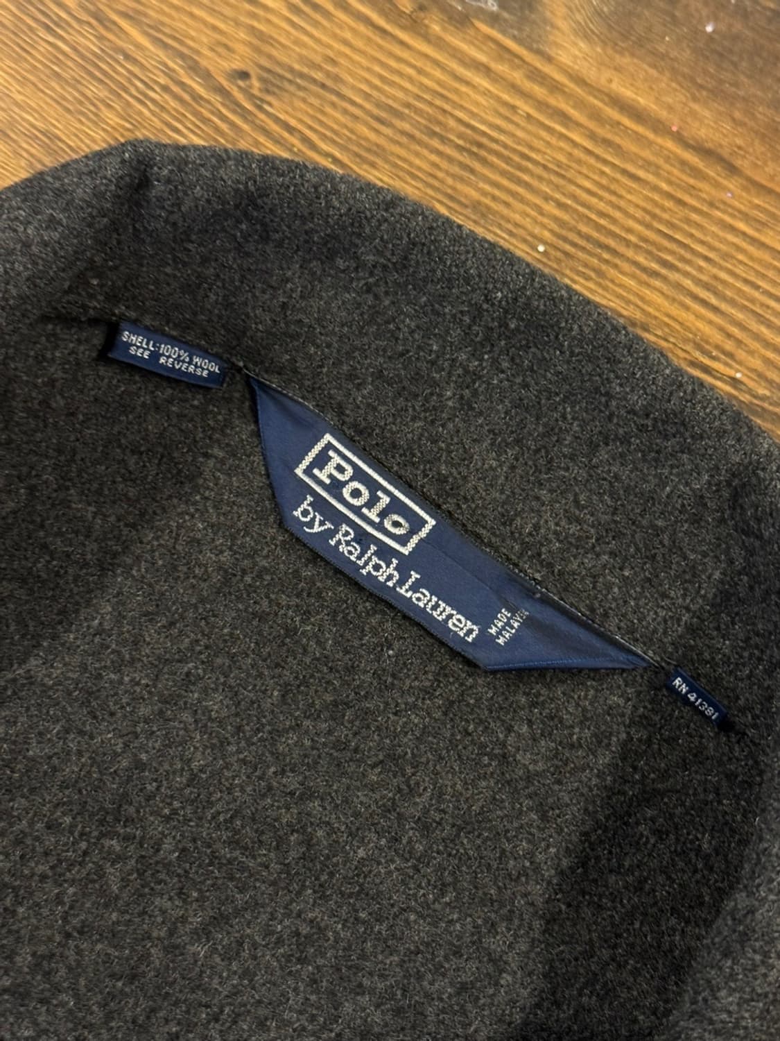 폴로 랄프로렌 펠트울 라이더 자켓 100 상품이미지9