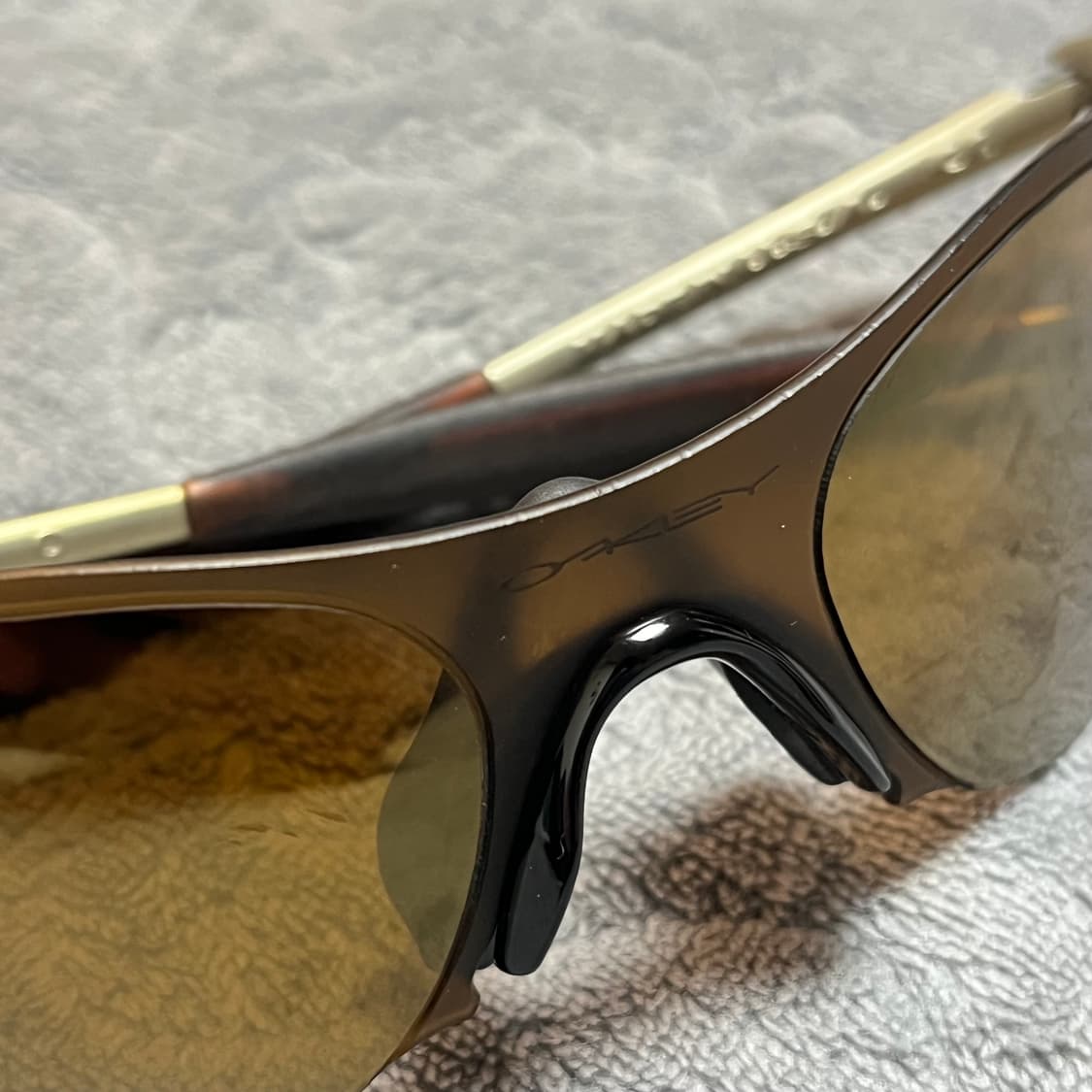 오클리 뉴 제로 0.4 골드 빈티지 oakley new zero 아이자켓 상품이미지2