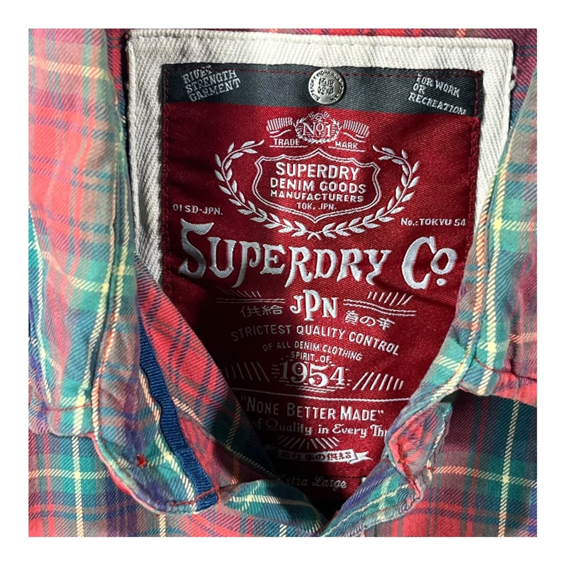 [Superdry] 슈퍼드라이 투포켓 체크셔츠 상품이미지4